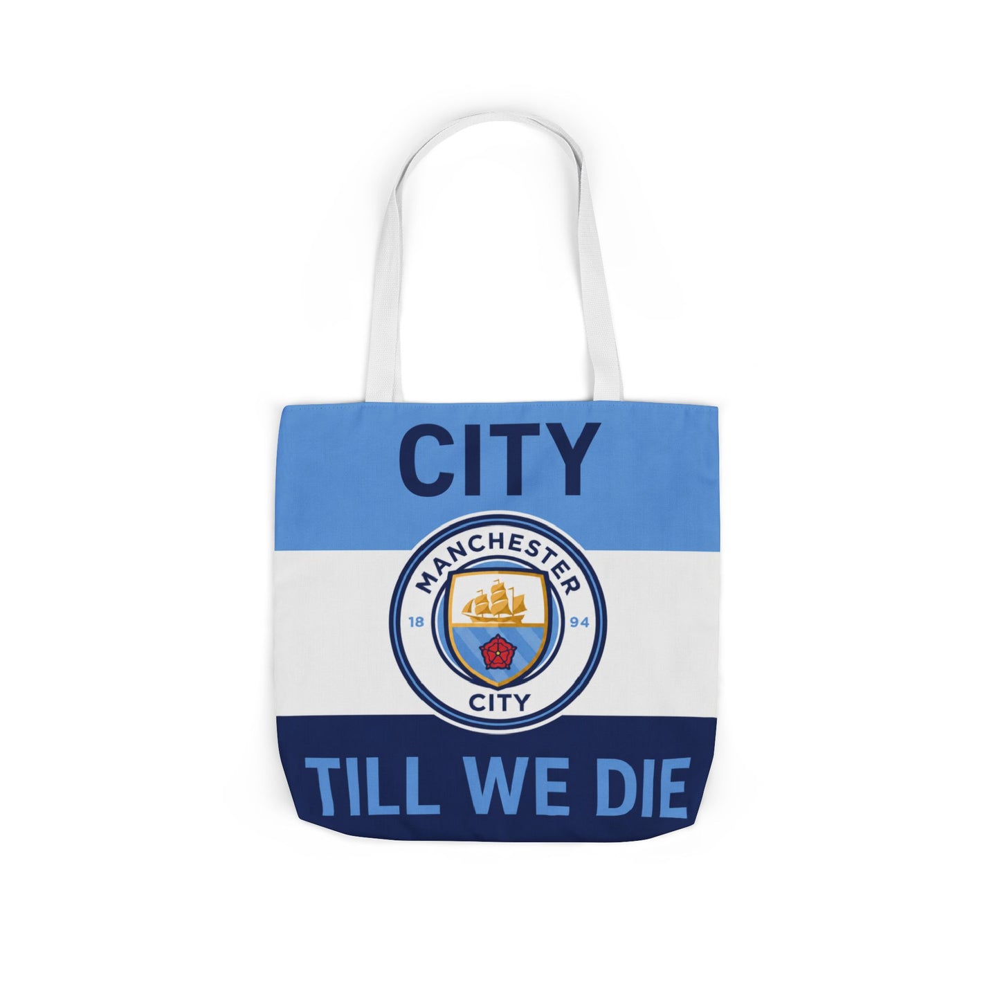 City Till We Die Unofficial Canvas Tote Bag — Manchester Football Fan Bag