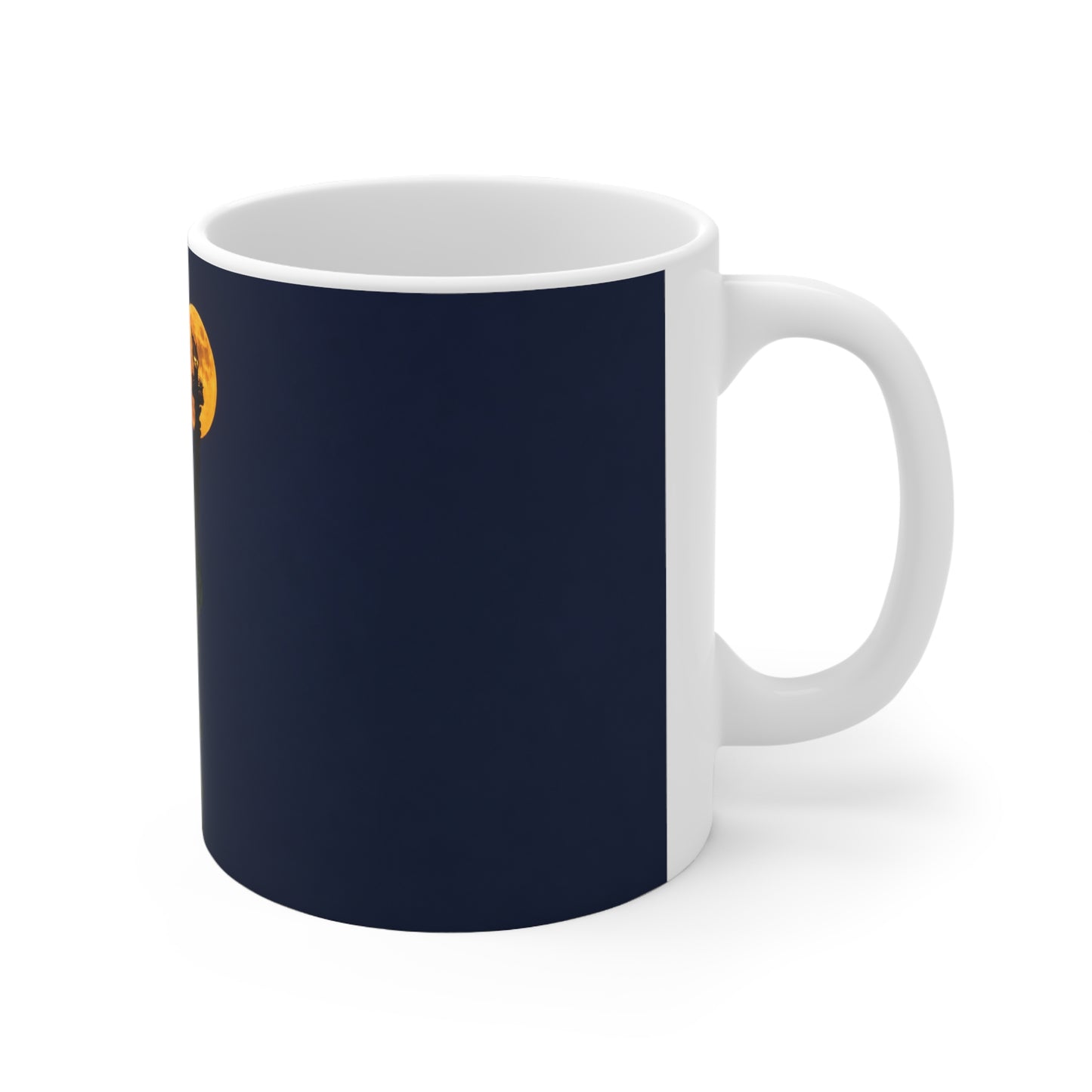 Statue of Liberty Moon Ceramic Coffee Mug — Statue of Liberty Night Skyline 11oz & 15oz