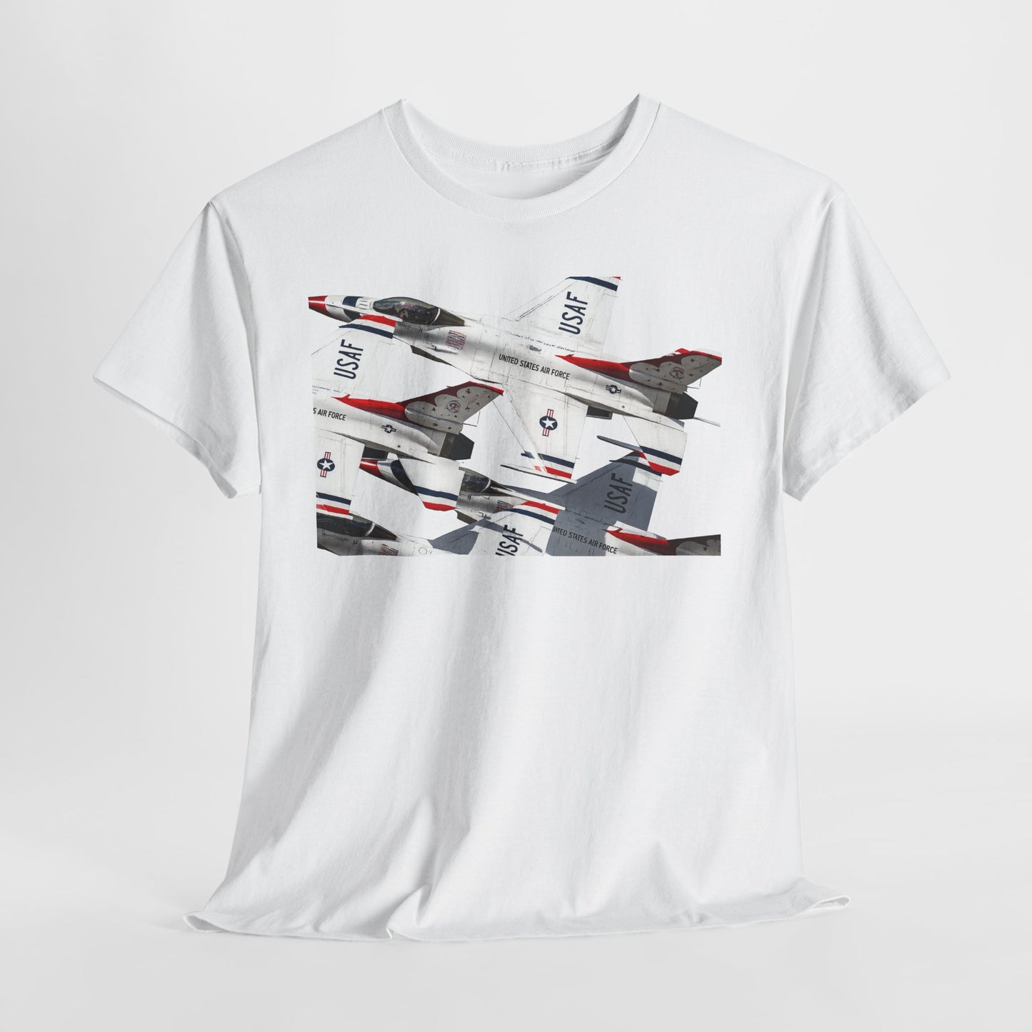 Thunderbirds Jet Formation T‑Shirt — Military Aviation Fighter Jets Tee