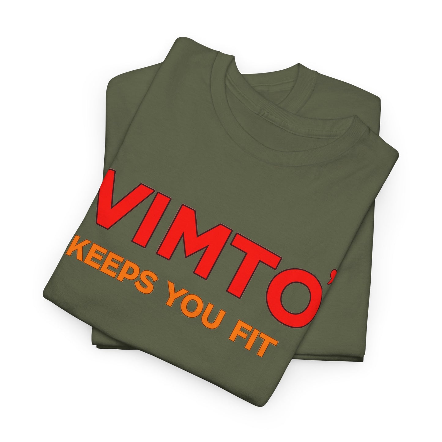 VIMTO "Keeps You Fit" Graphic Tee — Retro Beverage Logo T-Shirt