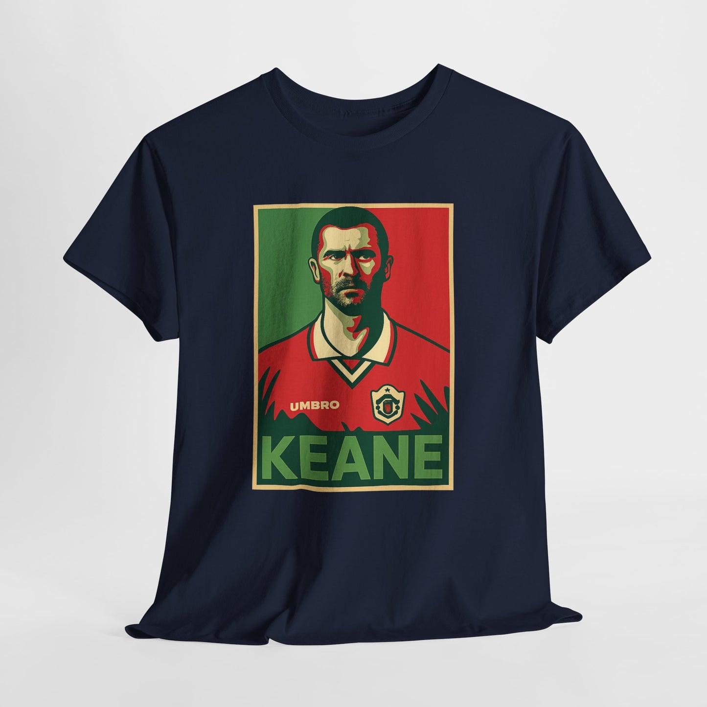 Keane Football Poster Tee — Retro Soccer Jersey Graphic T-Shirt