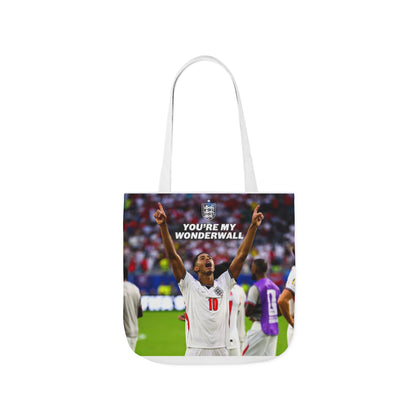 Jude Bellingham England Celebration Tote Bag – "You’re My Wonderwall" England Fan Canvas Tote