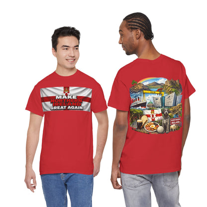 Northern Ireland Collage Tee — "Make Northern Ireland Great Again" Graphic T-Shirt