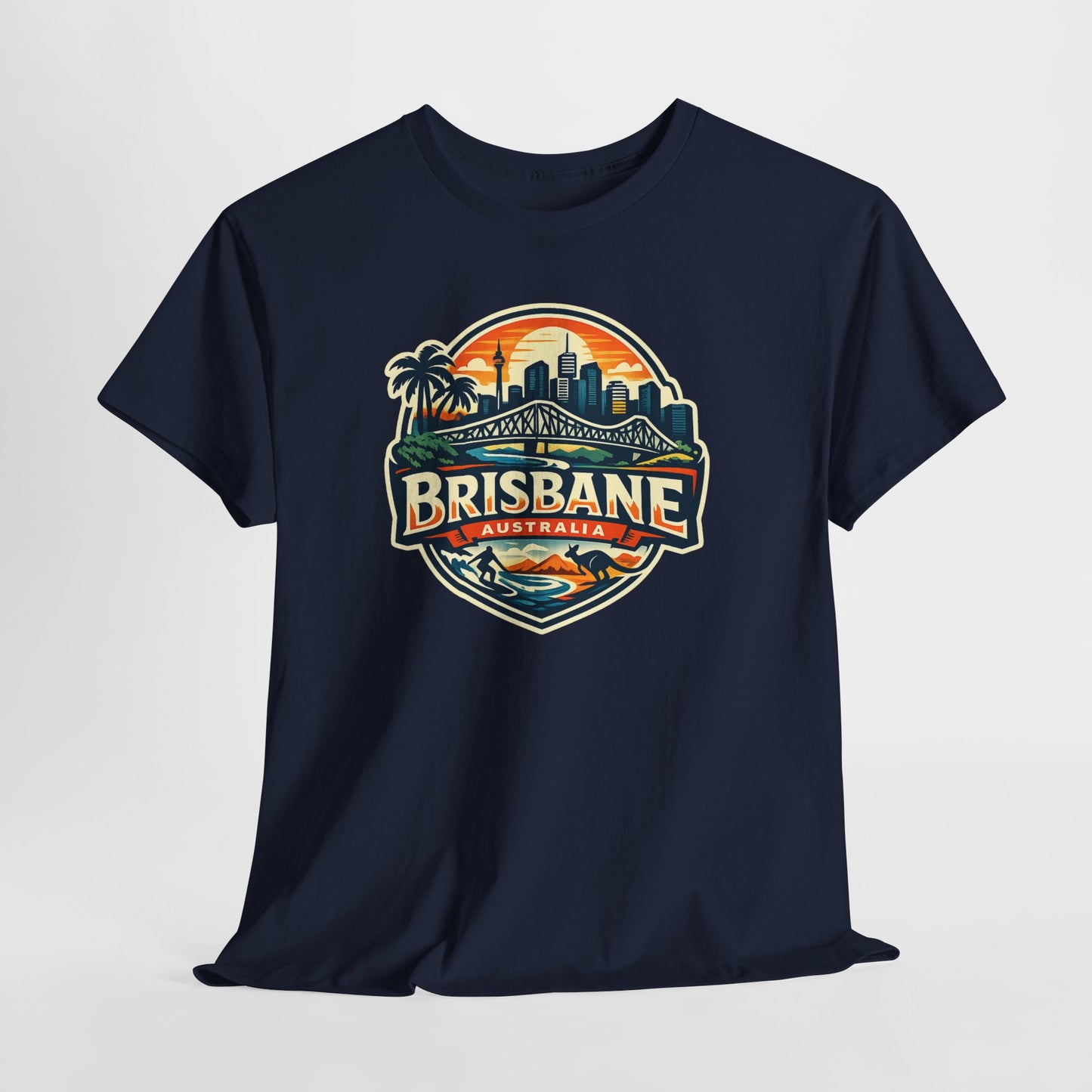 Brisbane Australia Vintage Sunset T-Shirt