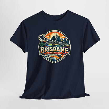 Brisbane Australia Vintage Sunset T-Shirt