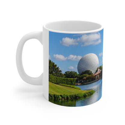 Epcot Spaceship Earth Scenic Ceramic Coffee Mug — 11oz & 15oz