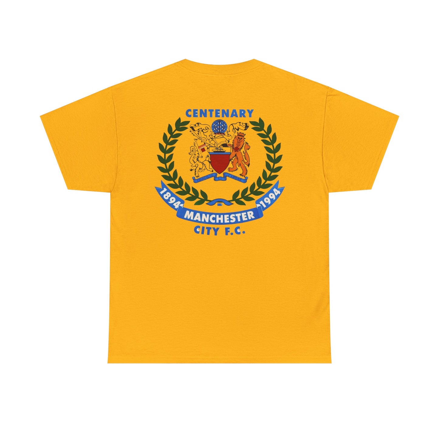 Manchester City F.C. Centenary Crest Tee — 1894–1994 Football Club Shirt