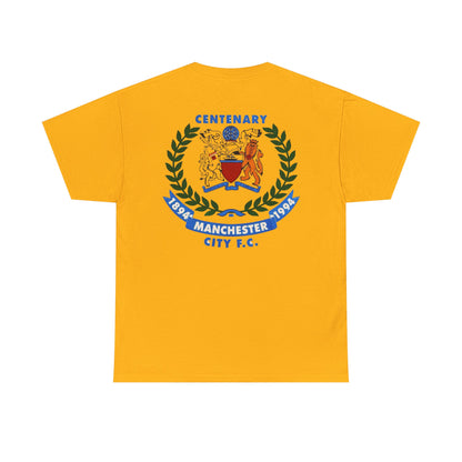 Manchester City F.C. Centenary Crest Tee — 1894–1994 Football Club Shirt