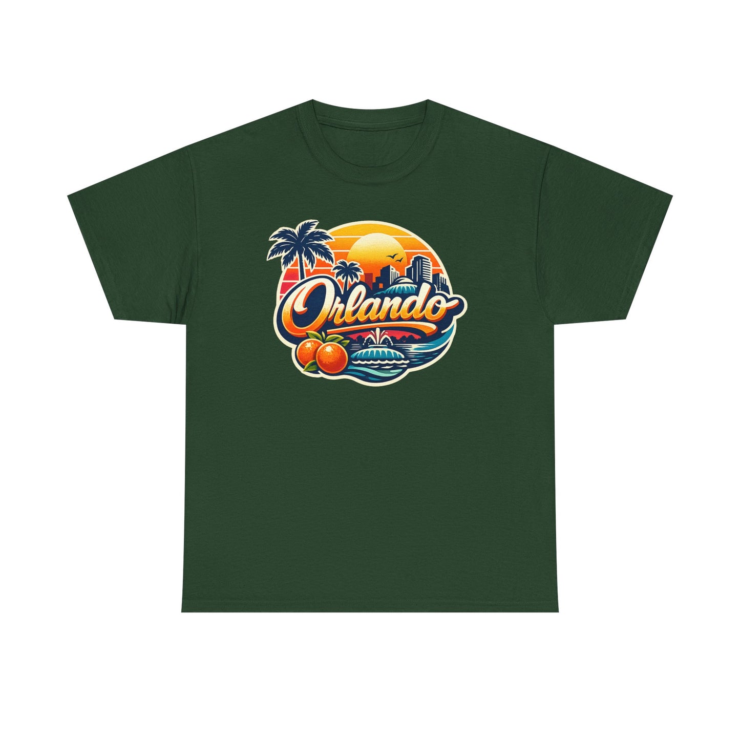 Orlando Retro Sunset T-Shirt — Vintage Florida Vacation Tee