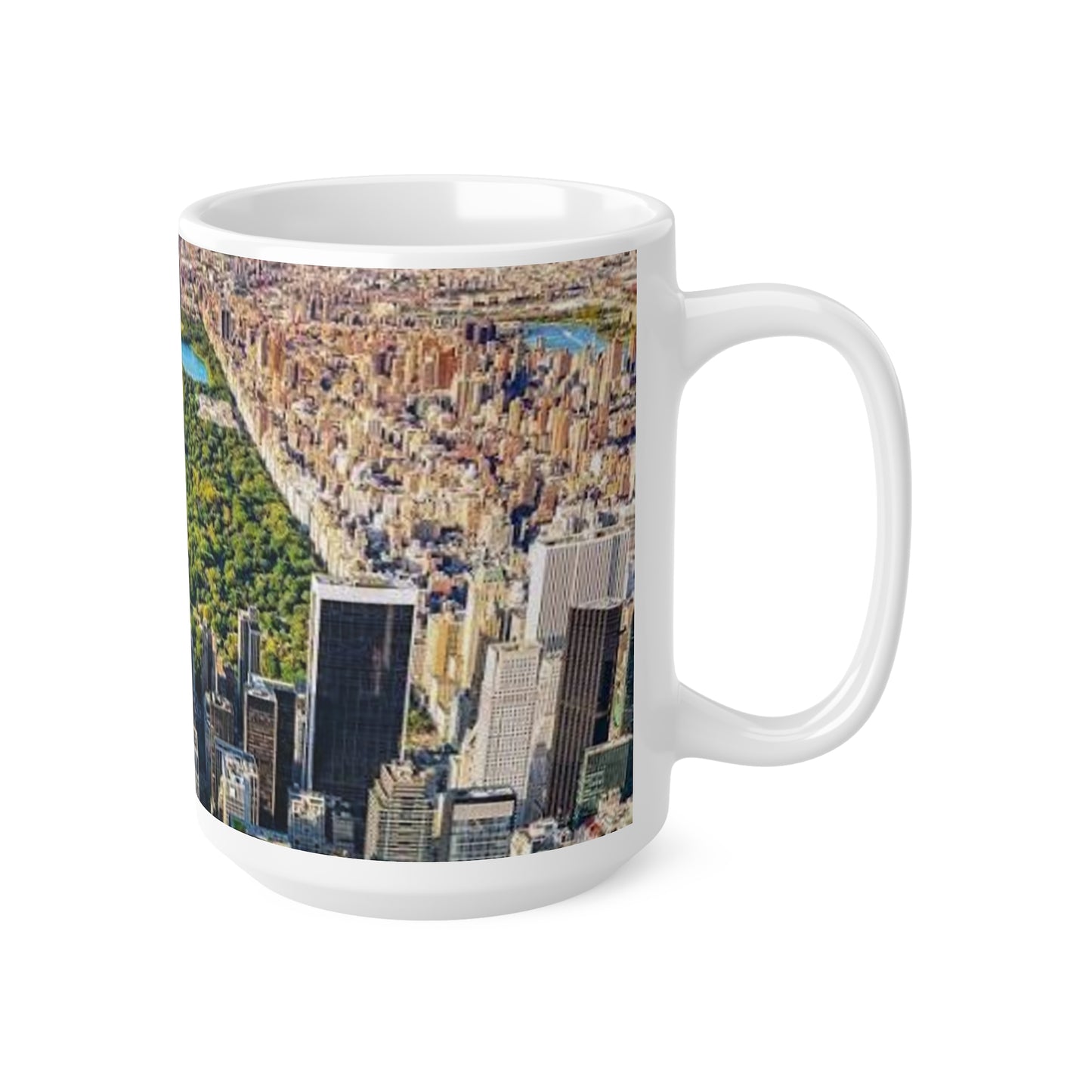 New York City Central Park Aerial Ceramic Coffee Mug — Skyline 11oz/15oz