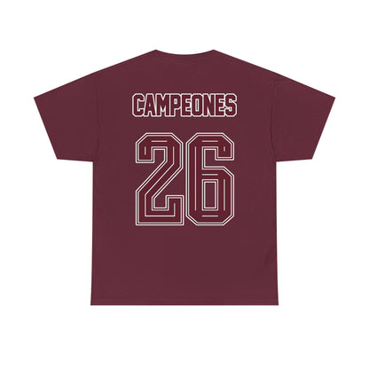 Spain World Champions 'Campeones 26' Cotton T‑Shirt