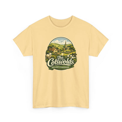 Cotswolds Vintage Landscape T‑Shirt — The Cotswolds Countryside Tee