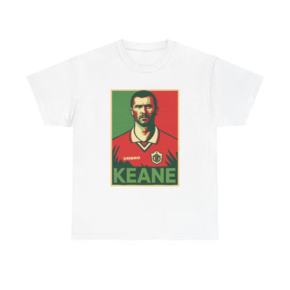 Keane Football Poster Tee — Retro Soccer Jersey Graphic T-Shirt