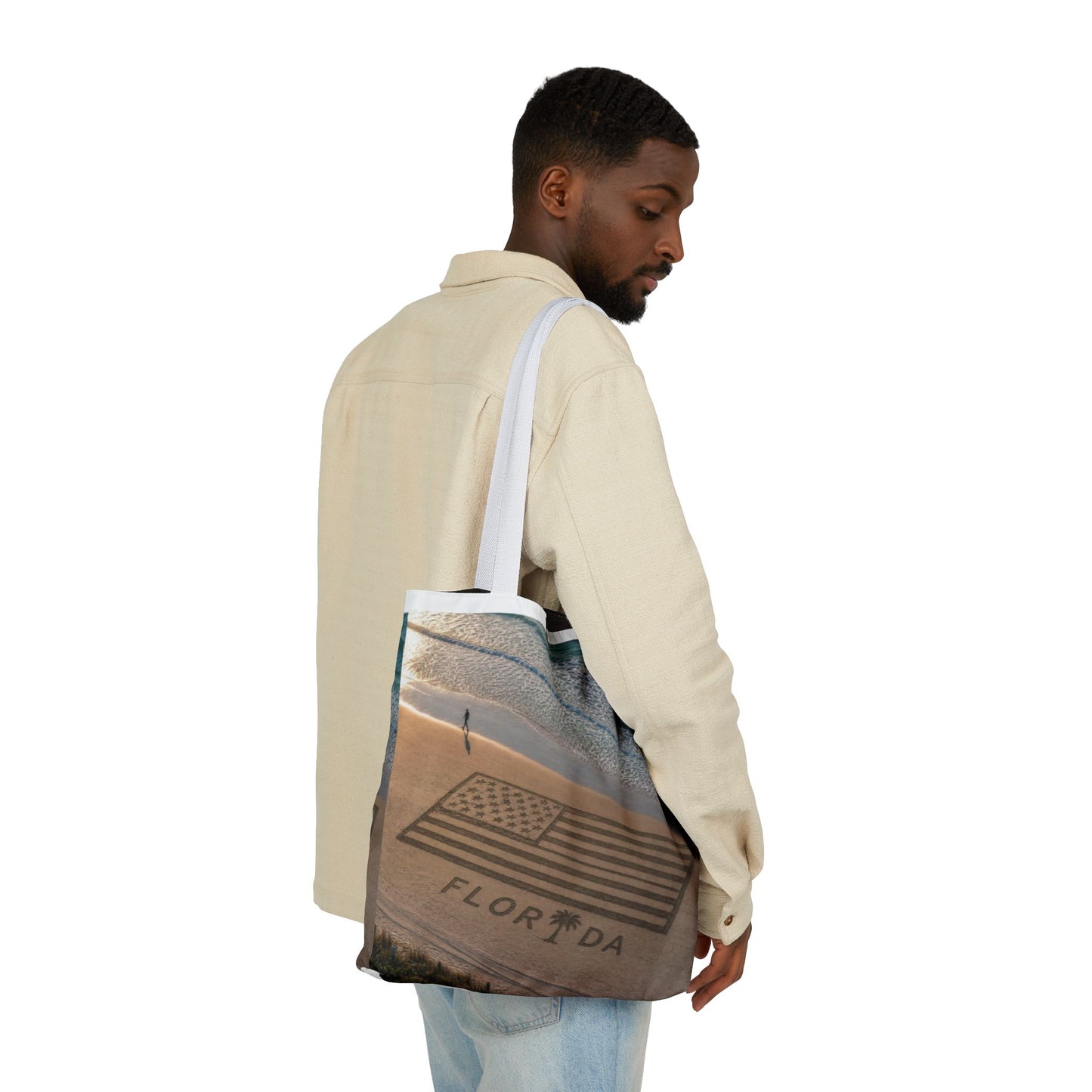 Florida Canvas Tote Bag, 5-Color Straps