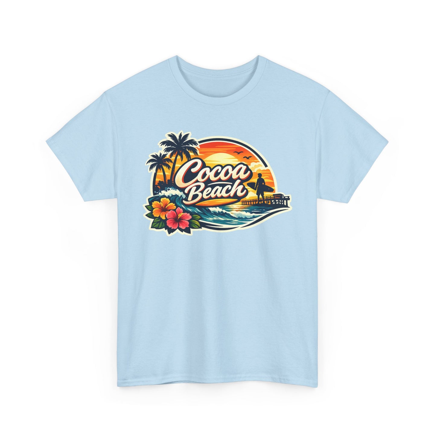 Cocoa Beach Vintage Sunset T-Shirt