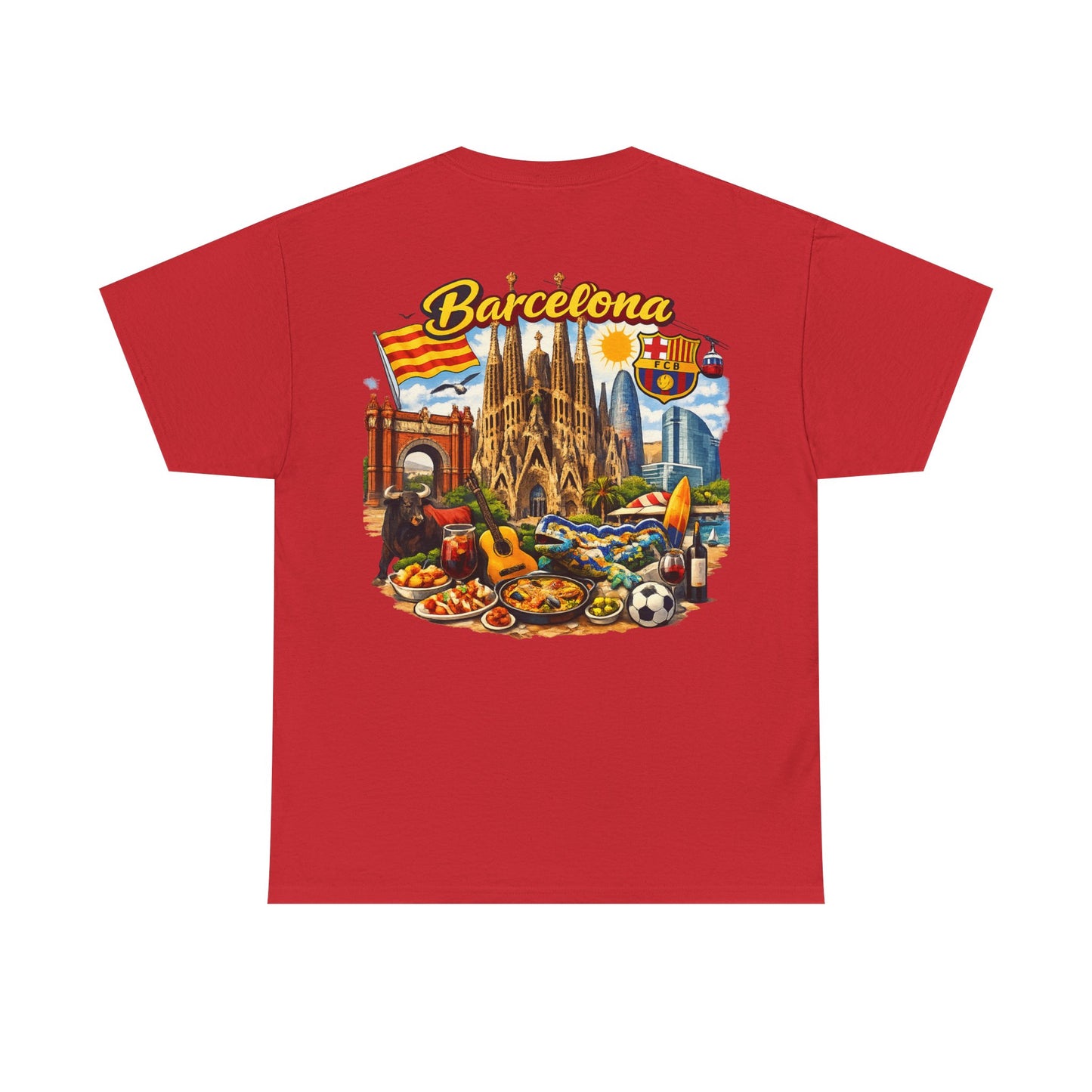 Barcelona Souvenir T‑Shirt — Vintage City Collage Tee