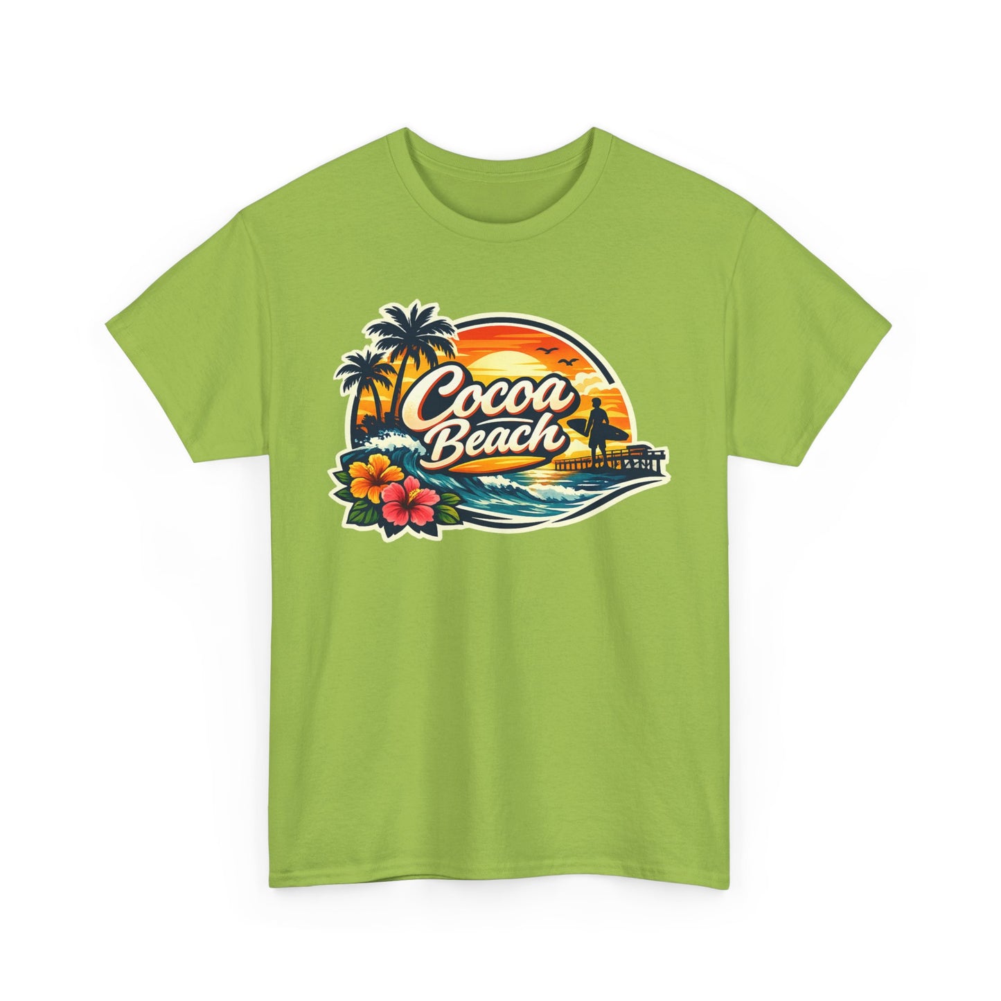 Cocoa Beach Vintage Sunset T-Shirt