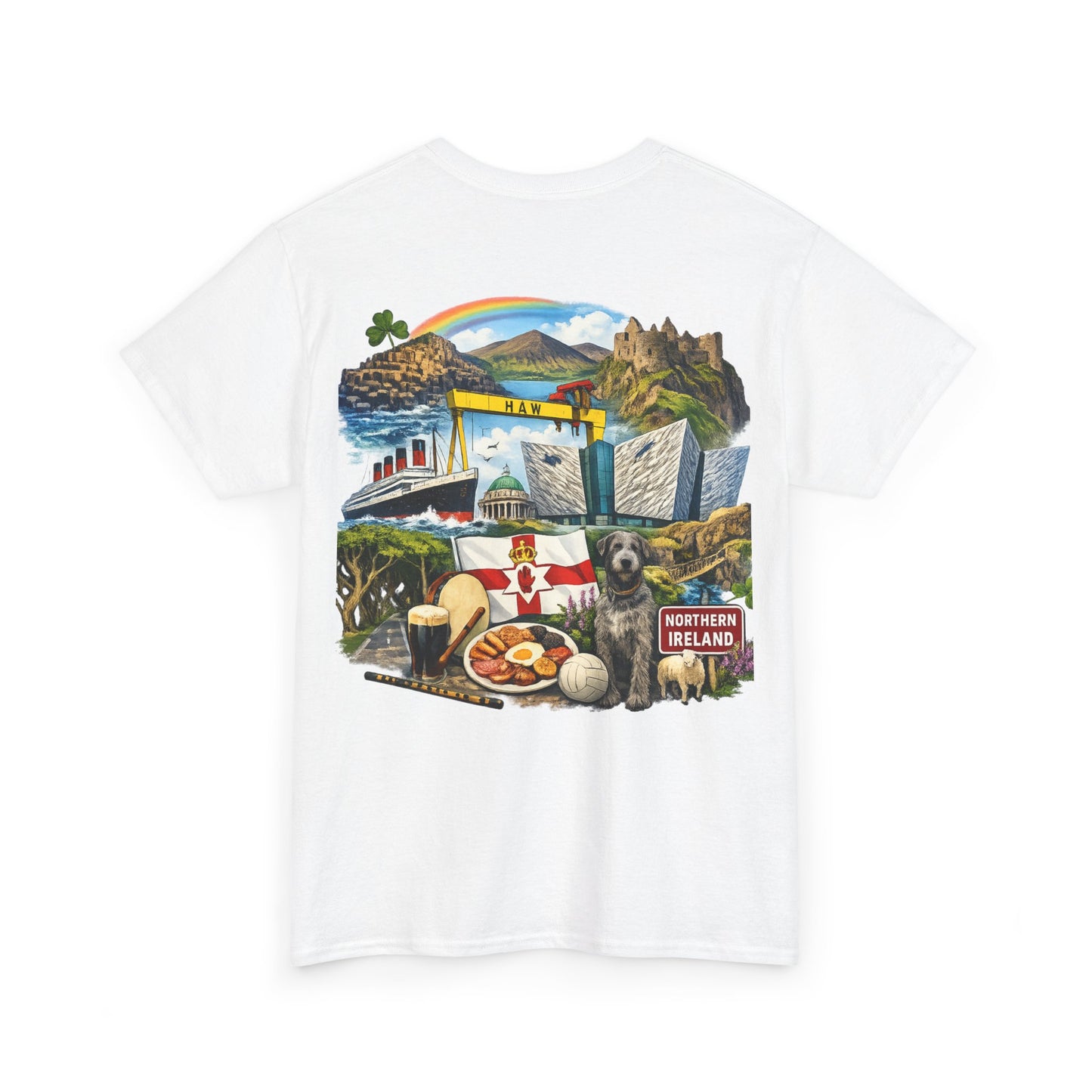 Northern Ireland Collage Tee — "Make Northern Ireland Great Again" Graphic T-Shirt