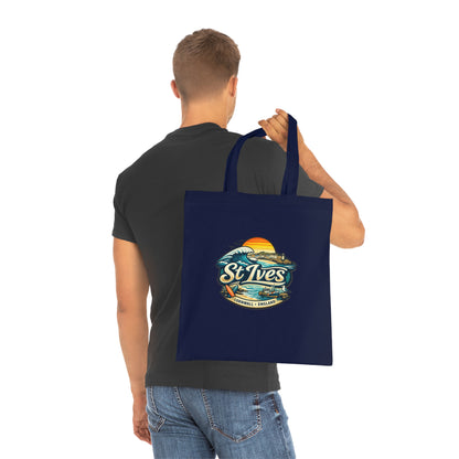 St Ives Beach Tote — Cornwall Surf Sunset Cotton Tote Bag