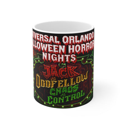 Universal Orlando Halloween Horror Nights Jack Oddfellow Chaos Control Mug