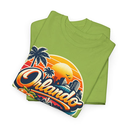 Orlando Retro Sunset T-Shirt — Vintage Florida Vacation Tee