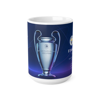 2021 Champions League Final Programme Cover Inspired Ceramic Mug — Coffee Cup (11oz/15oz)