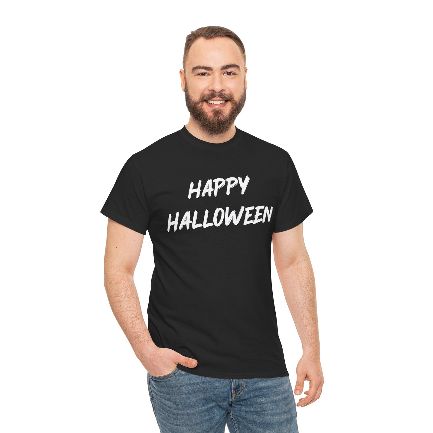 Happy Halloween T-Shirt – Spooky Script Holiday Tee