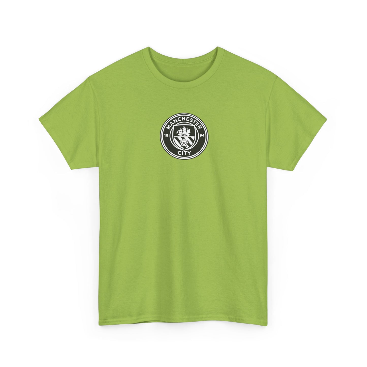 Man City Unofficial T-Shirt — Vintage Crest Logo Tee (Small Chest Emblem)