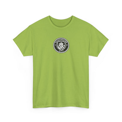 Man City Unofficial T-Shirt — Vintage Crest Logo Tee (Small Chest Emblem)