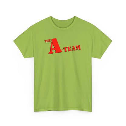 A-Team Graphic Tee — Retro Red Logo Vintage Crew T-Shirt