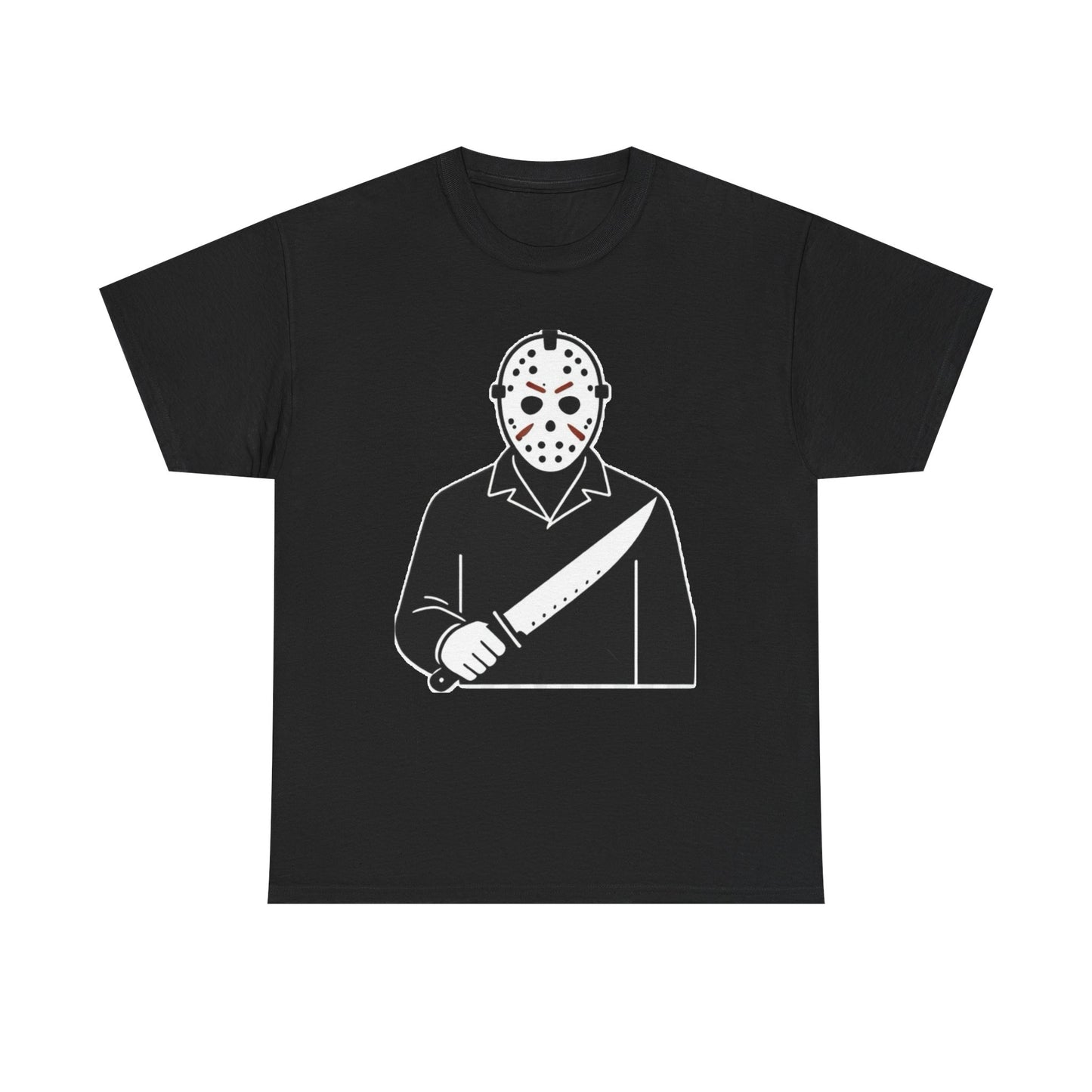 Hockey Mask Killer Tee — Retro Jason Voorhees Horror T-Shirt