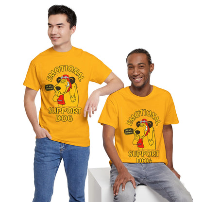 Emotional Support Dog T-Shirt — Cute Cartoon Comfort Pup Tee