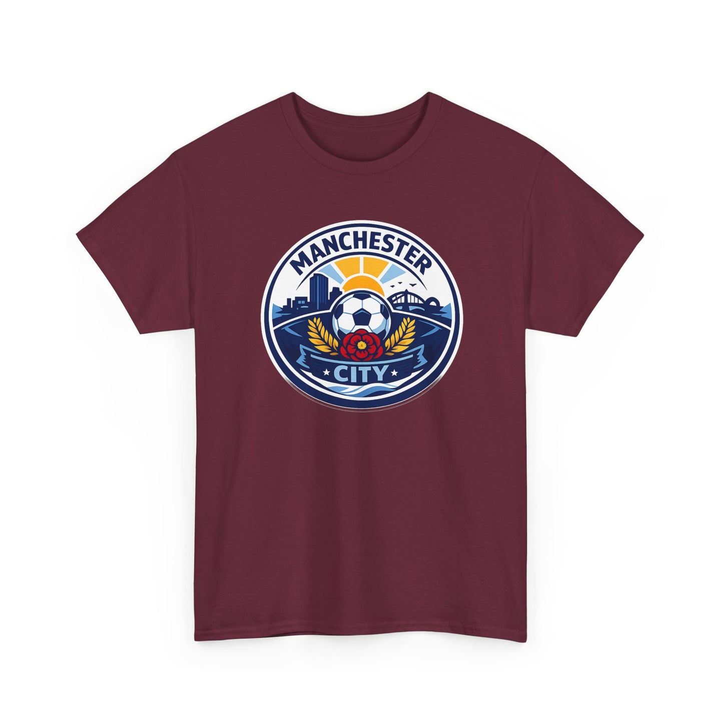 Manchester City Unofficial Soccer Logo T-Shirt — Football Fan Tee