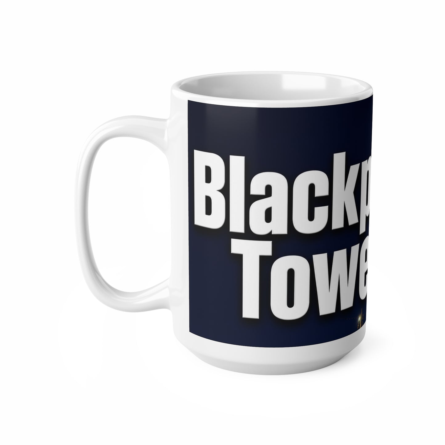 Blackpool Tower Night Skyline Ceramic Coffee Mug — 11oz & 15oz