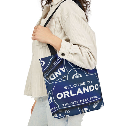 Orlando Welcome Sign Canvas Tote