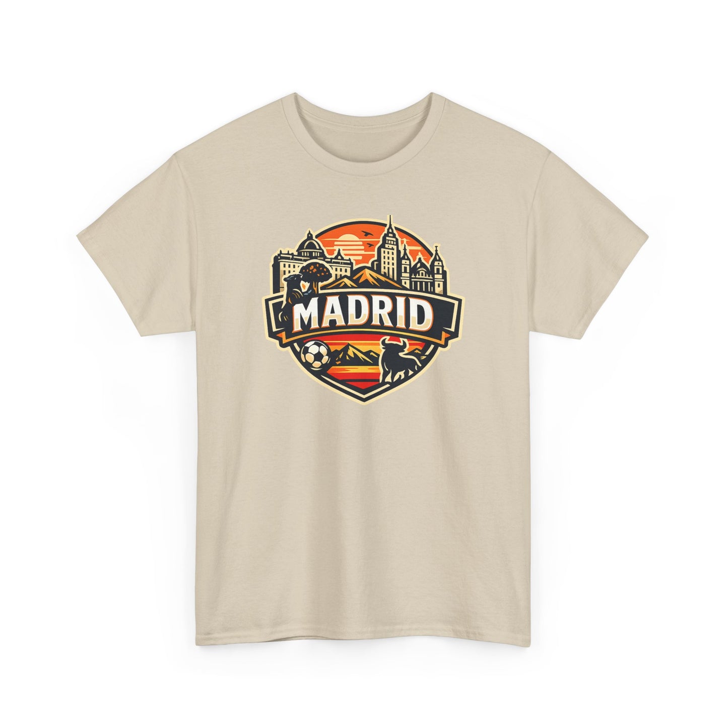 Madrid Skyline Soccer Crest T-Shirt