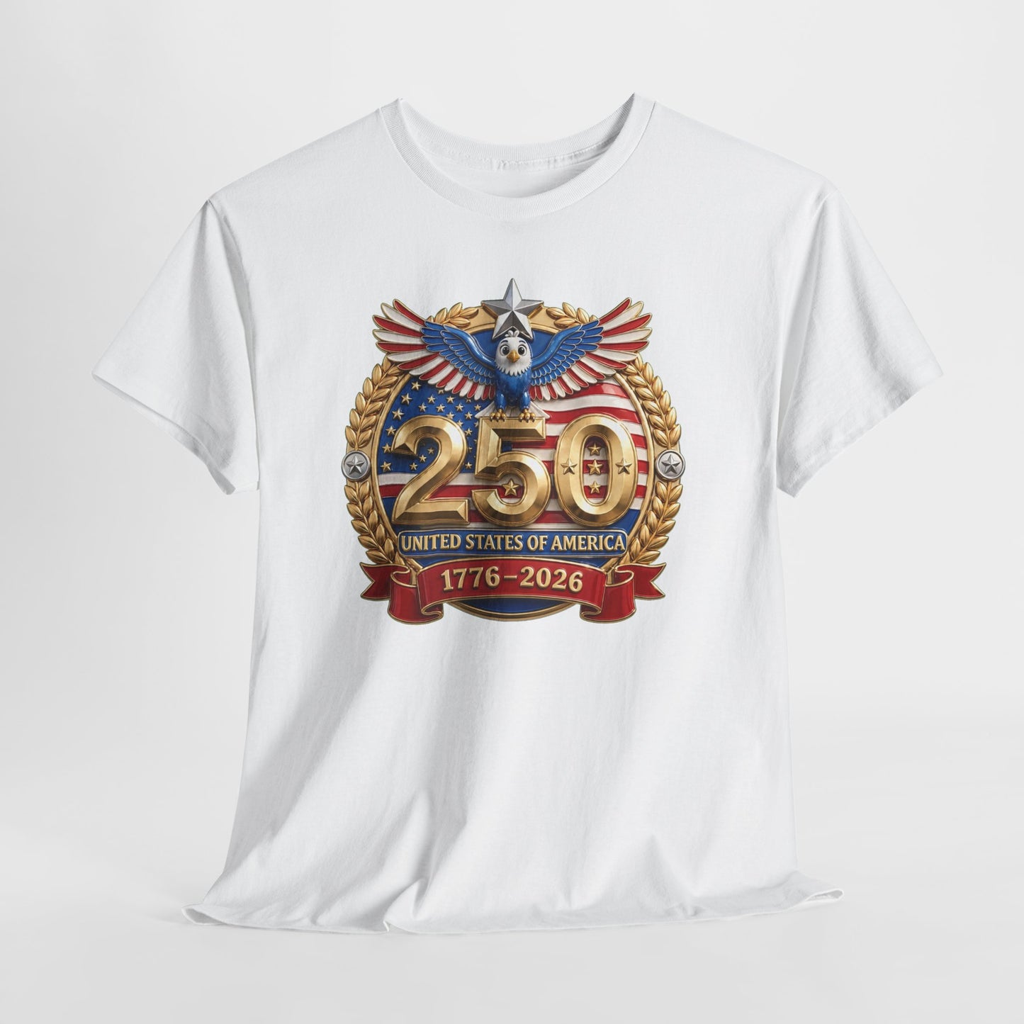 250th USA Anniversary T-Shirt – 1776–2026 Patriotic Eagle Emblem Tee