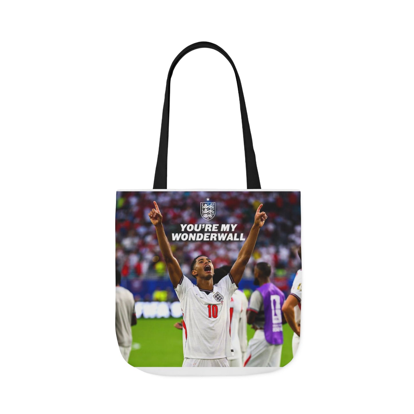 Jude Bellingham England Celebration Tote Bag – "You’re My Wonderwall" England Fan Canvas Tote