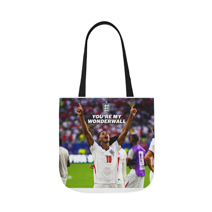 Jude Bellingham England Celebration Tote Bag – "You’re My Wonderwall" England Fan Canvas Tote