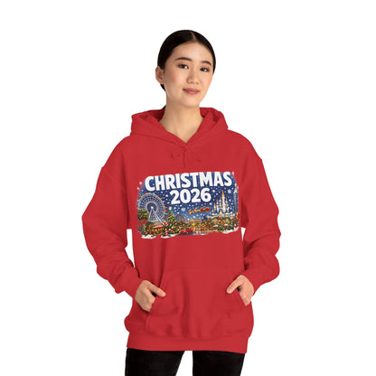 Christmas 2026 Holiday Hoodie — Festive Winter Village Sweatshirt