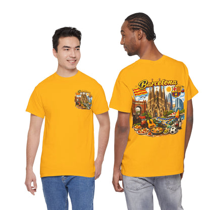 Barcelona Souvenir T‑Shirt — Vintage City Collage Tee