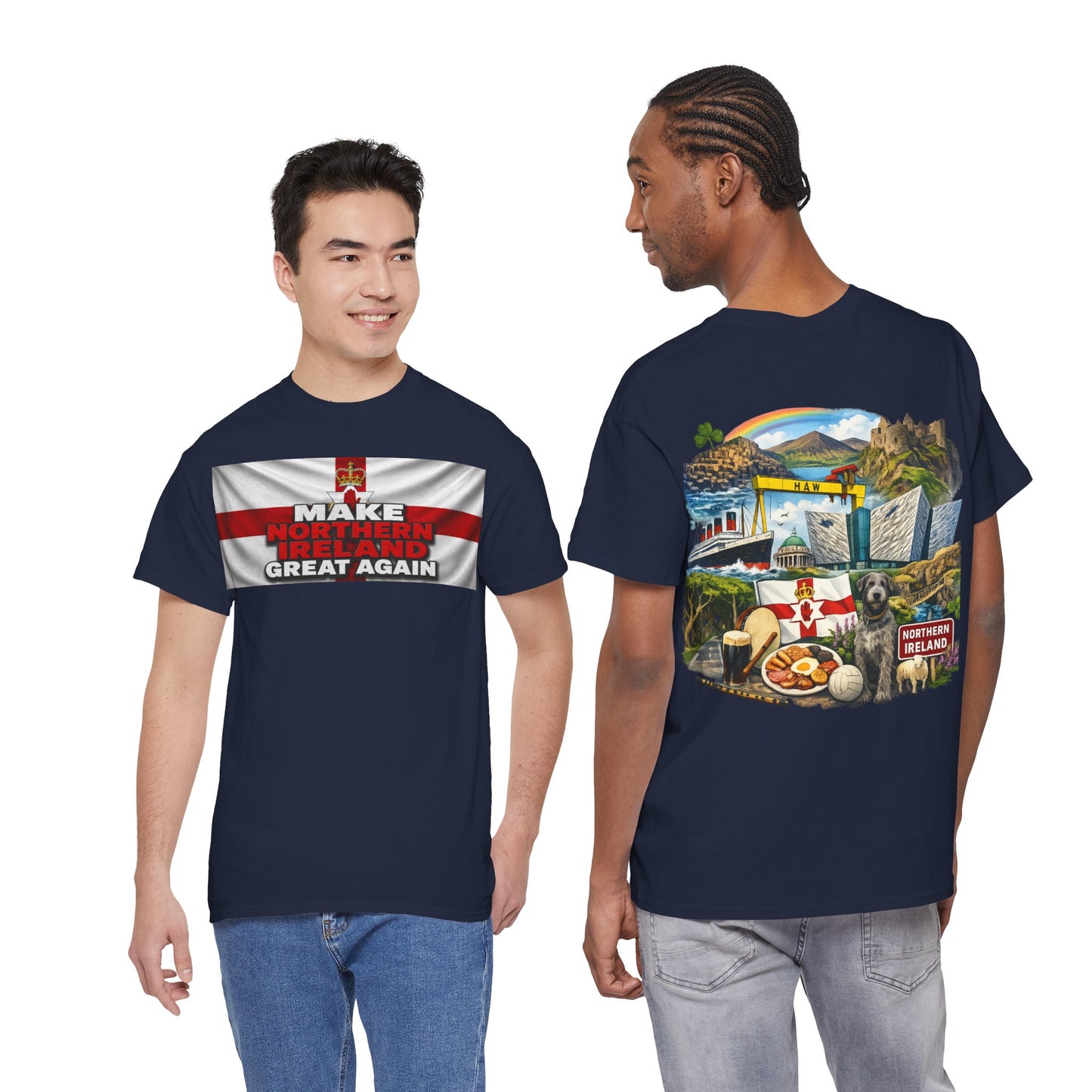Northern Ireland Collage Tee — "Make Northern Ireland Great Again" Graphic T-Shirt