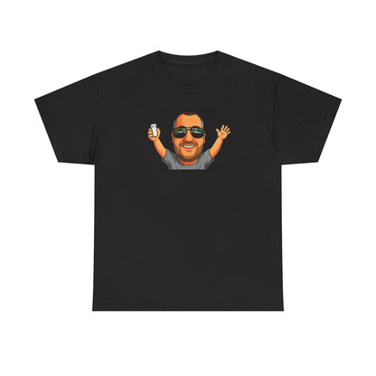 Is It Too Late To Be Good? Tee — Funny Graphic T‑Shirt with Smiling Character