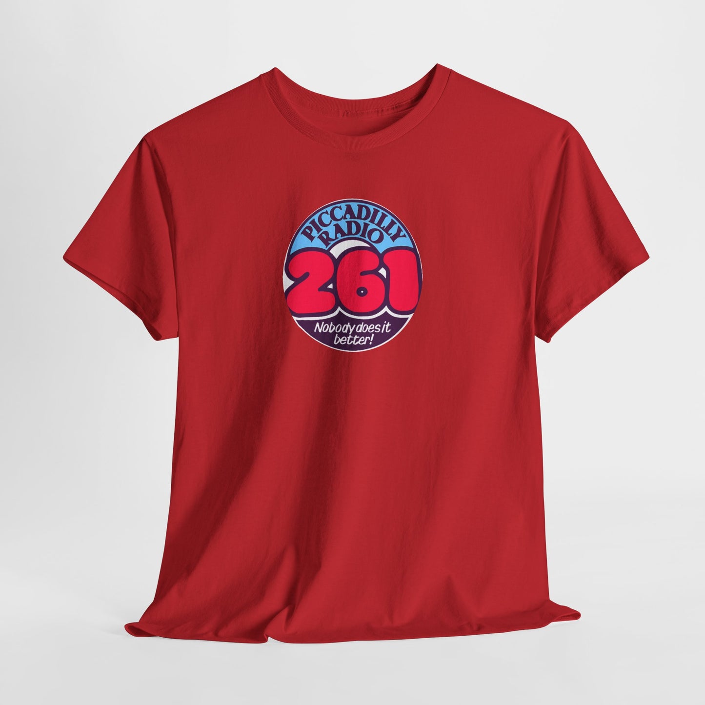 Piccadilly Radio '261' Logo T‑Shirt — Vintage Unofficial Radio Station Graphic Tee
