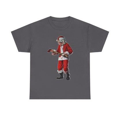 Santa Skeleton Guitar T-Shirt