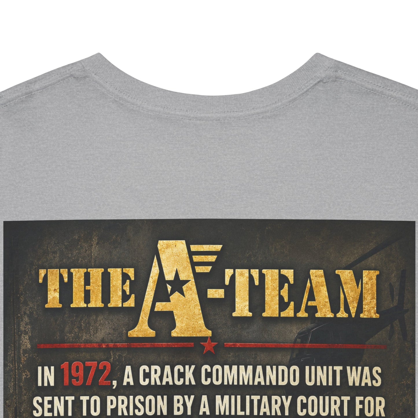A-Team Graphic Tee — Retro TV Series Logo & Character Poster T-Shirt