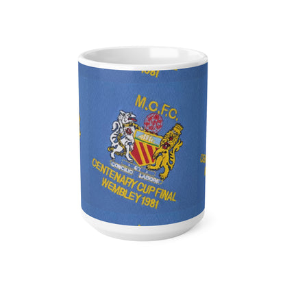 1981 Centenary Cup Final Mug — M.C.F.C. Commemorative Ceramic Coffee Cup (11oz & 15oz)