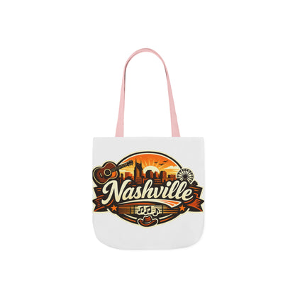 Nashville Sunset Tote Bag — Country Music Skyline Canvas Tote