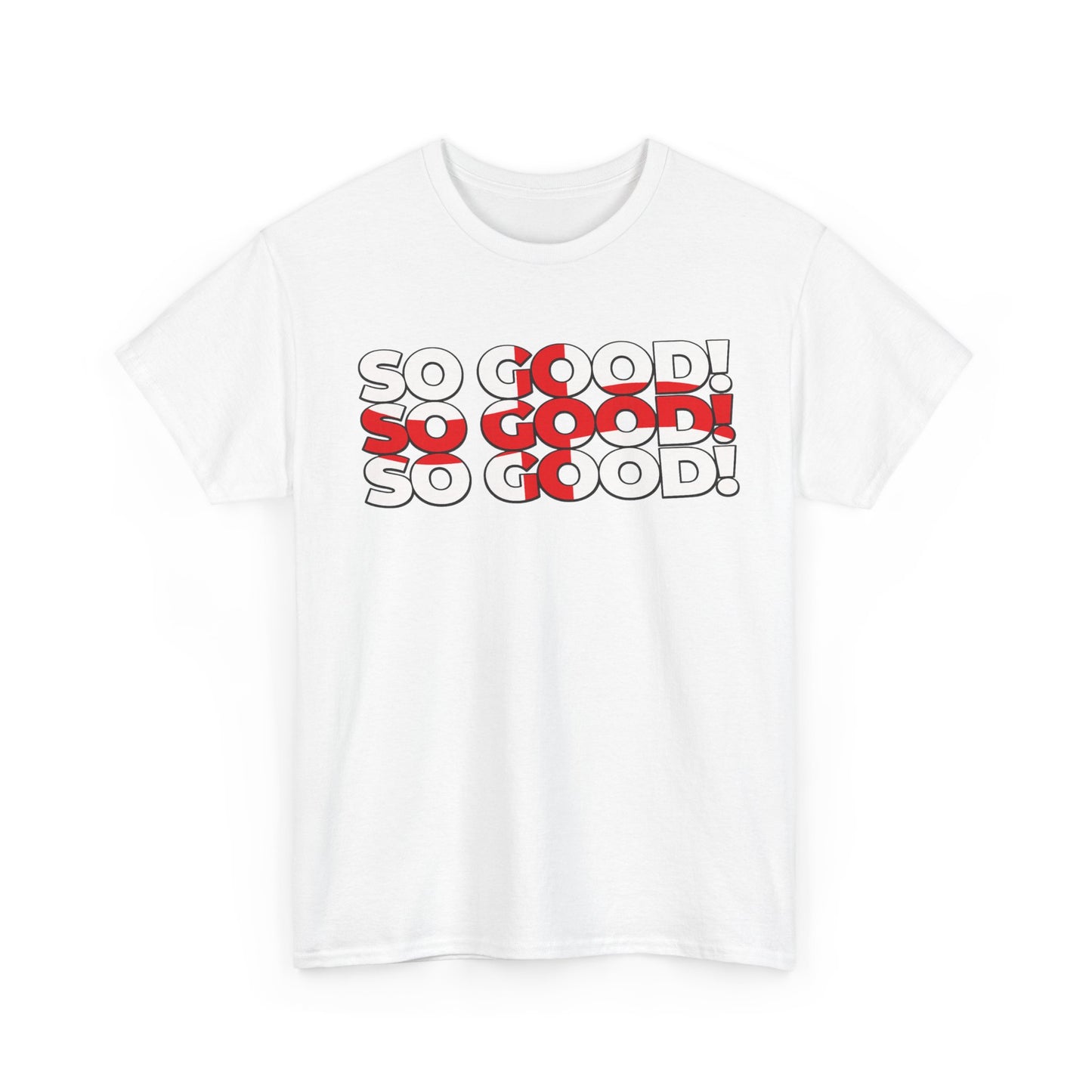 So Good! Retro Text Tee — Graphic White T-Shirt