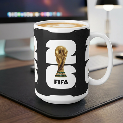 FIFA World Cup 2026 Trophy Coffee Mug — Soccer Fan Ceramic Cup (11oz & 15oz)